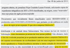 Itamaraty libera documentos de Operação Abafa do caso Lula Jornal O