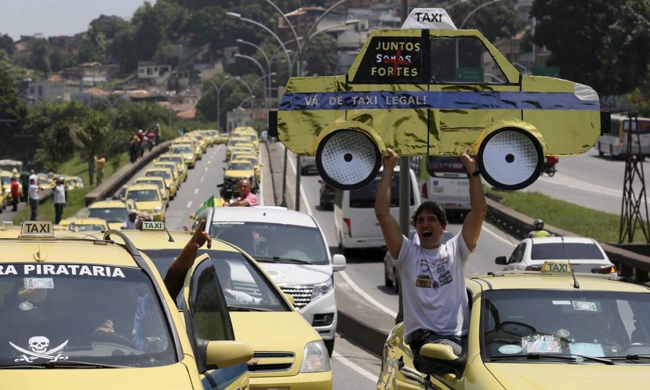 O Protesto De Taxistas No Rio Jornal O Globo