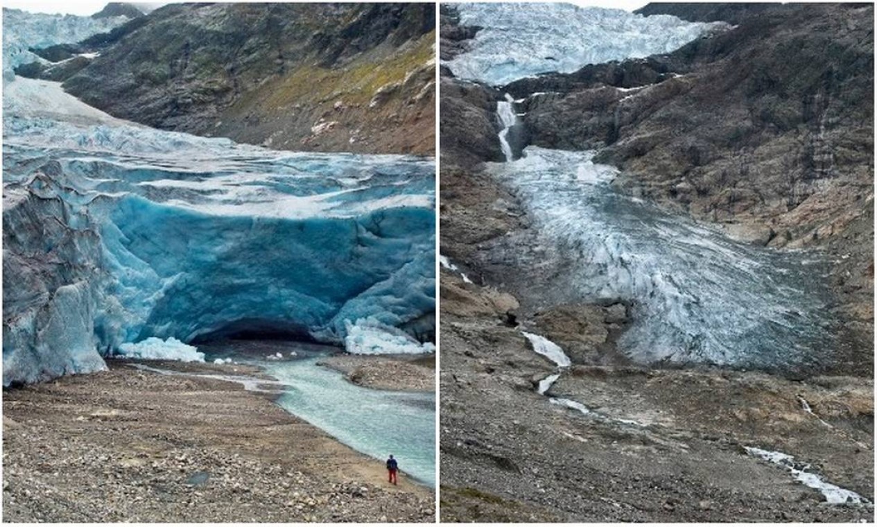 Cientistas Documentam O Aquecimento Global Fotos De Geleiras