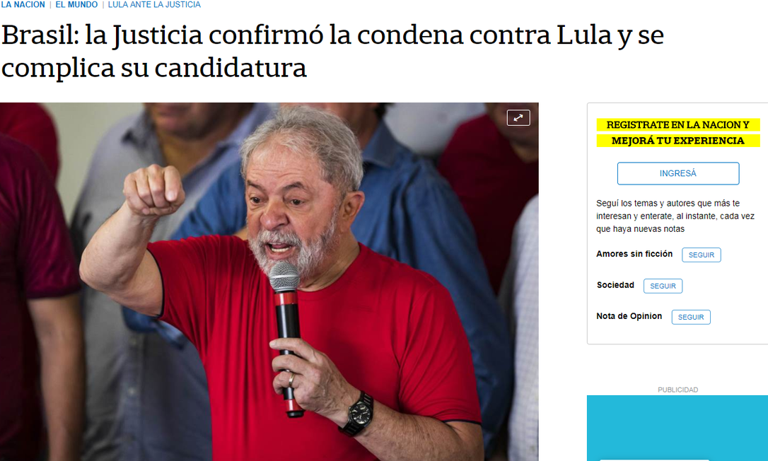 Condena O De Lula Pelo Trf Destaque Na Imprensa Internacional