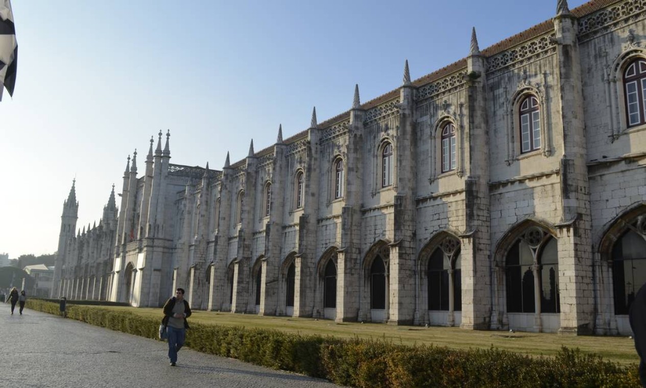 O Monastério dos Jerônimos é um dos principais cartões postais de Lisboa. O prédio é considerado patrimônio mundial da Unesco desde 1983 Foto: Cristina Massari / Agência O Globo