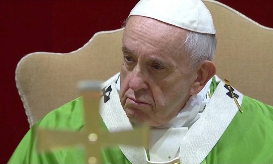 Papa Francisco durante o último dia da reunião com sacerdotes de todo o mundo no Vaticano Foto: REUTERS