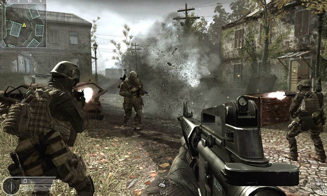 Jogo "Call of Duty: Modern Warfare 3" se passava no Rio de Janeiro Foto: Reprodução