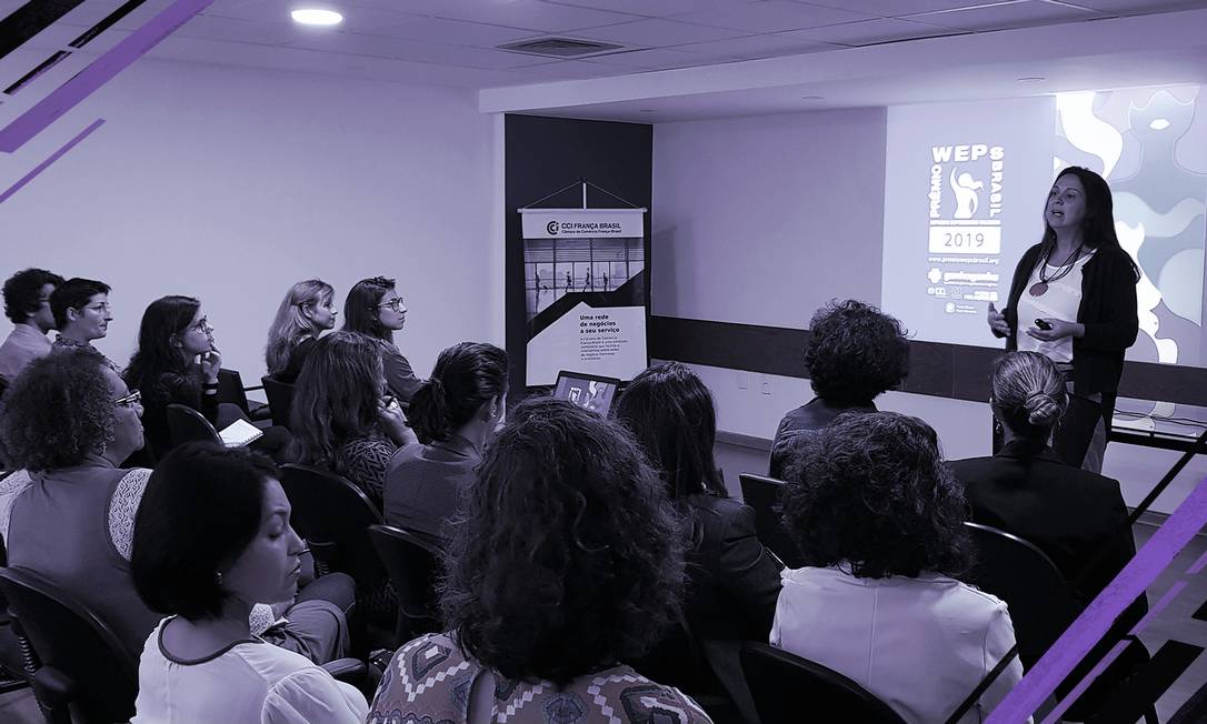 Encontro promovido pela ONU Mulheres em parceria com a Câmara de Comércio França-Brasil apresenta o Prêmio WEPs 2019 Foto: Adaptação Nina Millen / CCFB