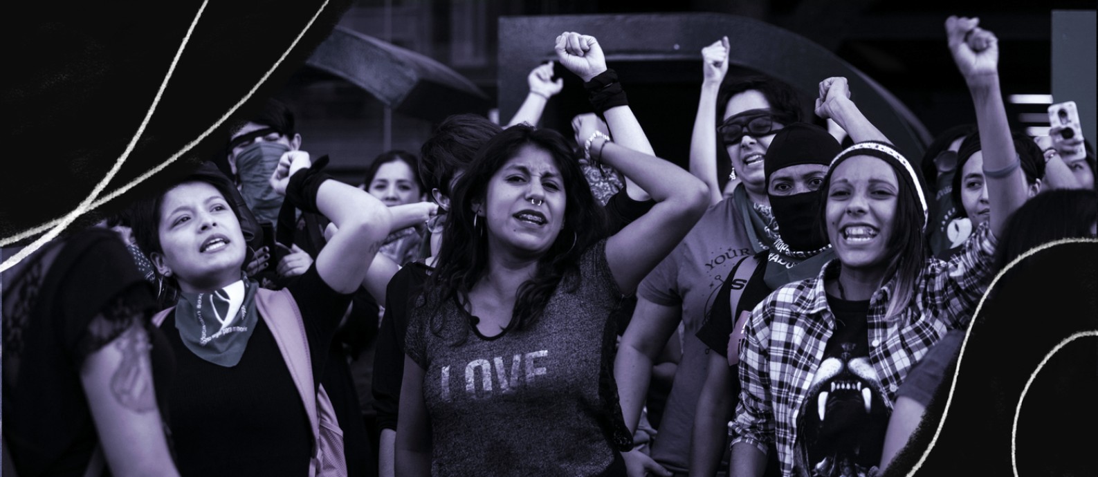 Manifestantes no bairro de Roma, na Cidade do México, reproduzem a performance "Um violador no seu caminho", que se tornou um hino internacional da nova onda de ativismo feminista Foto: Toya Sarno Jordan / The New York Times