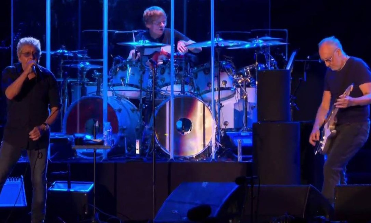 Os fãs brasileiros esperaram quase meia década, mas finalmente viram o The Who ao vivo, no palco do Rock in Rio Foto: Reprodução