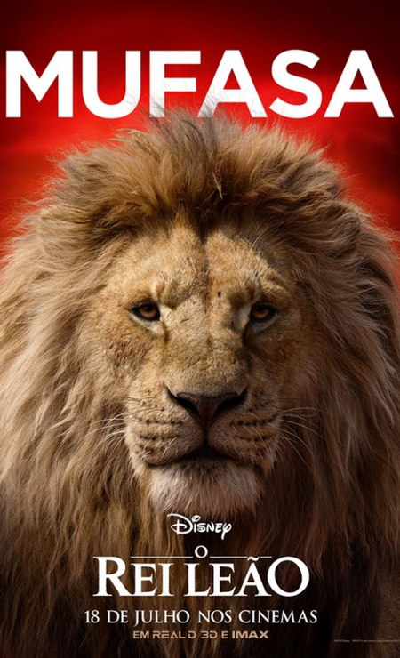 Mufasa, em 'O Rei Leão' Foto: Reprodução/Disney