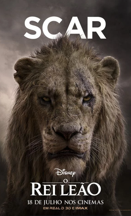 Scar, em 'O Rei Leão' Foto: Reprodução/Disney
