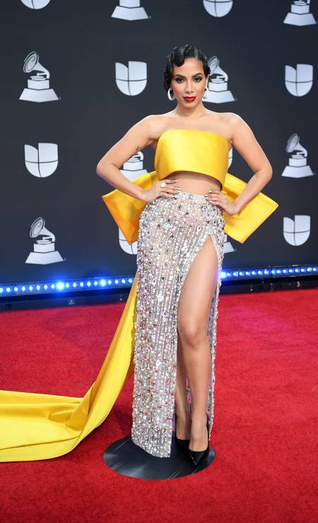 Anitta chega à festa do Grammy Latino, em Las Vegas Foto: Getty Images for LARAS