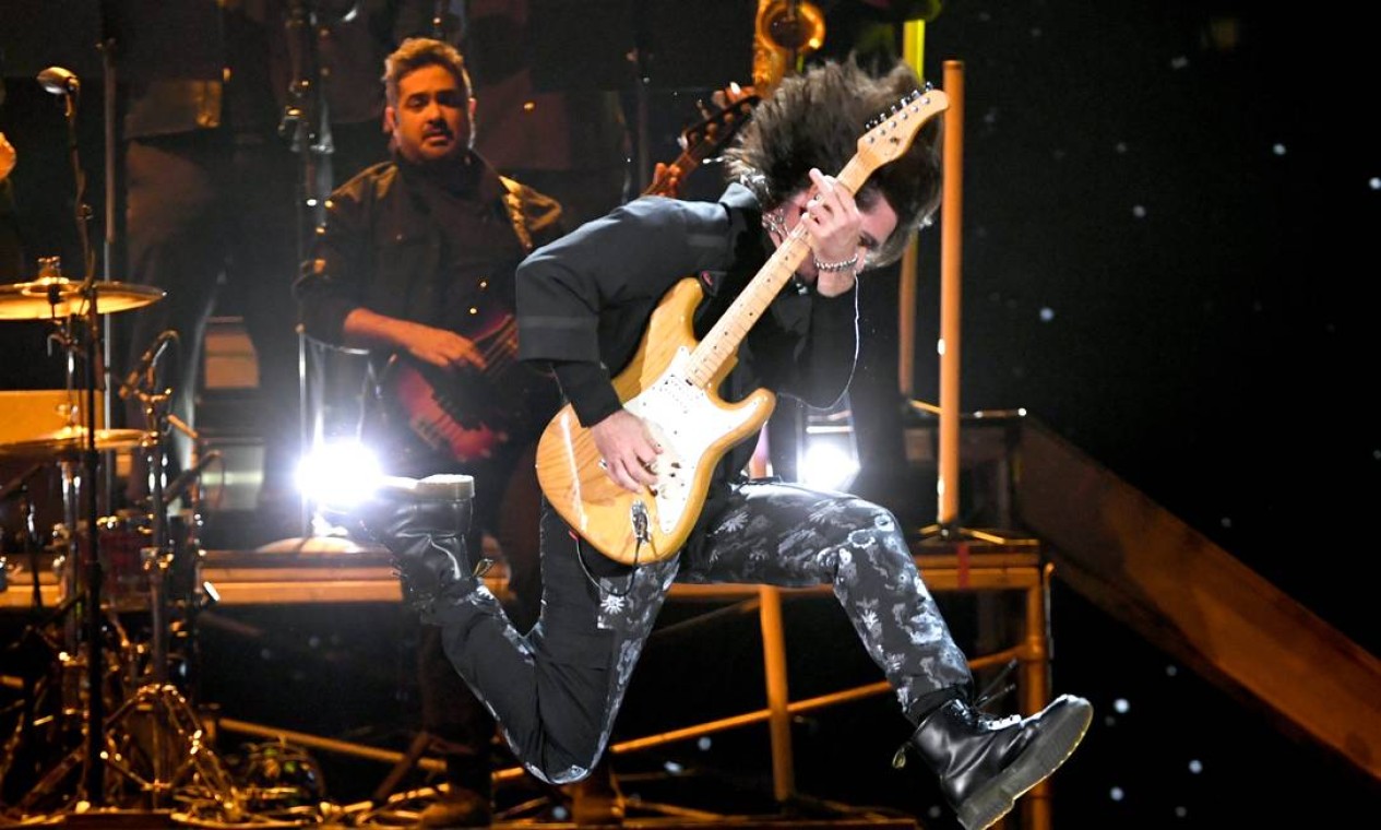 O cantor colombiano Juanes se apresenta na cerimônia do Grammy Latino, em Las Vegas Foto: Getty Images for LARAS