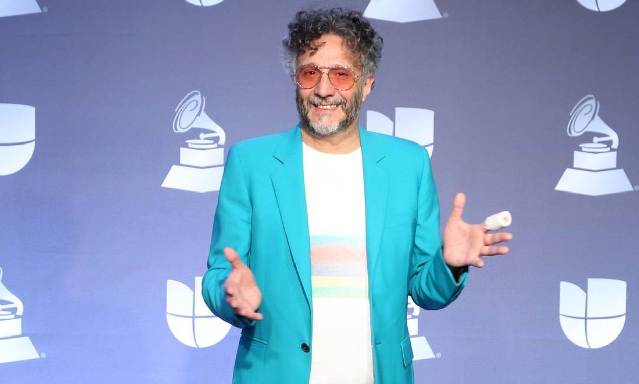 O compositor argentino Fito Páez na festa do Grammy Latino, em Las Vegas Foto: Getty Images for LARAS