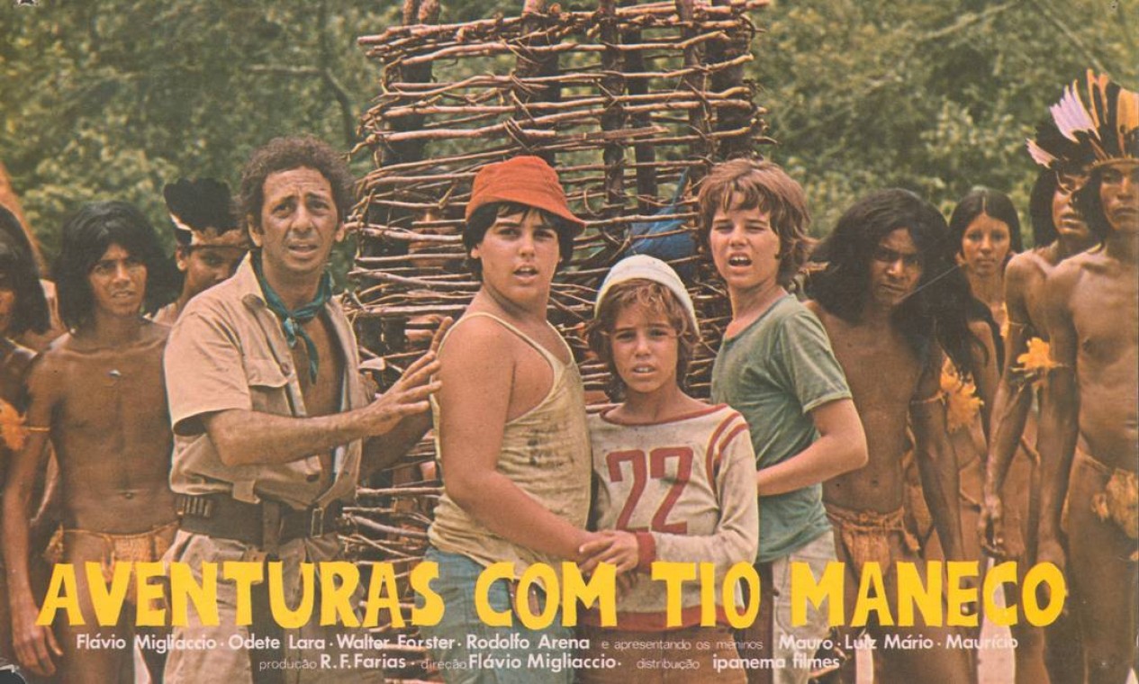 Cartaz do filme 'Aventuras com Tio Maneco', em 1971 Foto: Divulgação