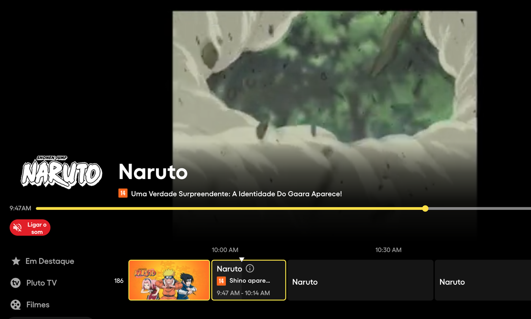 Naruto é adicionado ao catálogo on-demand da Pluto TV - TVLaint Brasil
