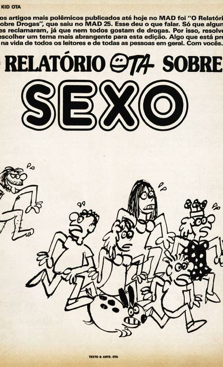 Capa de "O relatório Ota sobre sexo" Foto: Reprodução