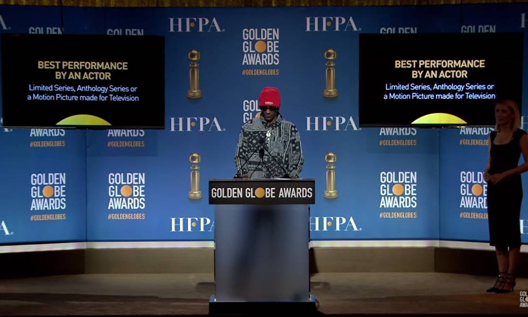 O rapper Snoop Dogg anuncia os indicados ao Globo de Ouro 2022 Foto: Reprodução / YouTube
