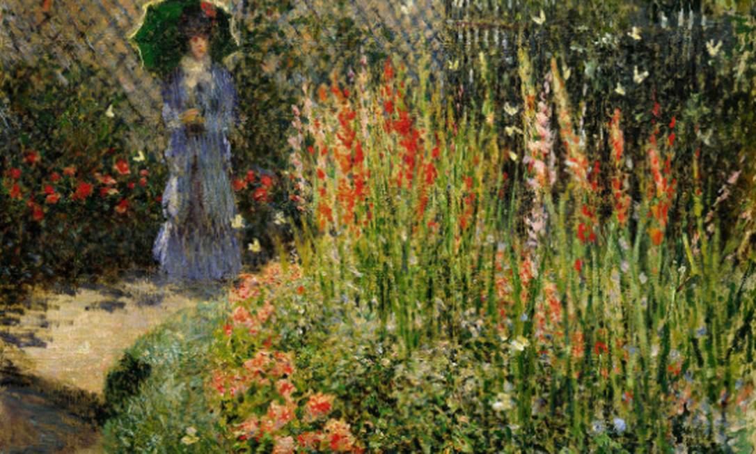 &#034;Gladioli&#034;, de Claude Monet, feito em 1876. Foto: Divulgação