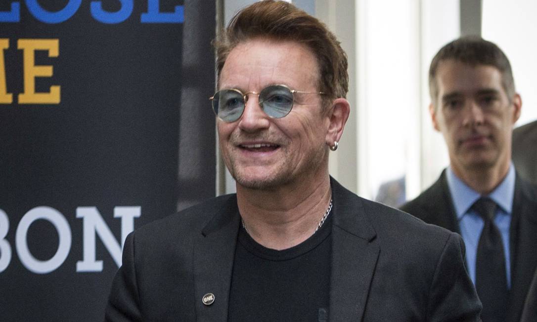 O vocalista e líder do U2, Bono Foto: Paul Chiasson / AP