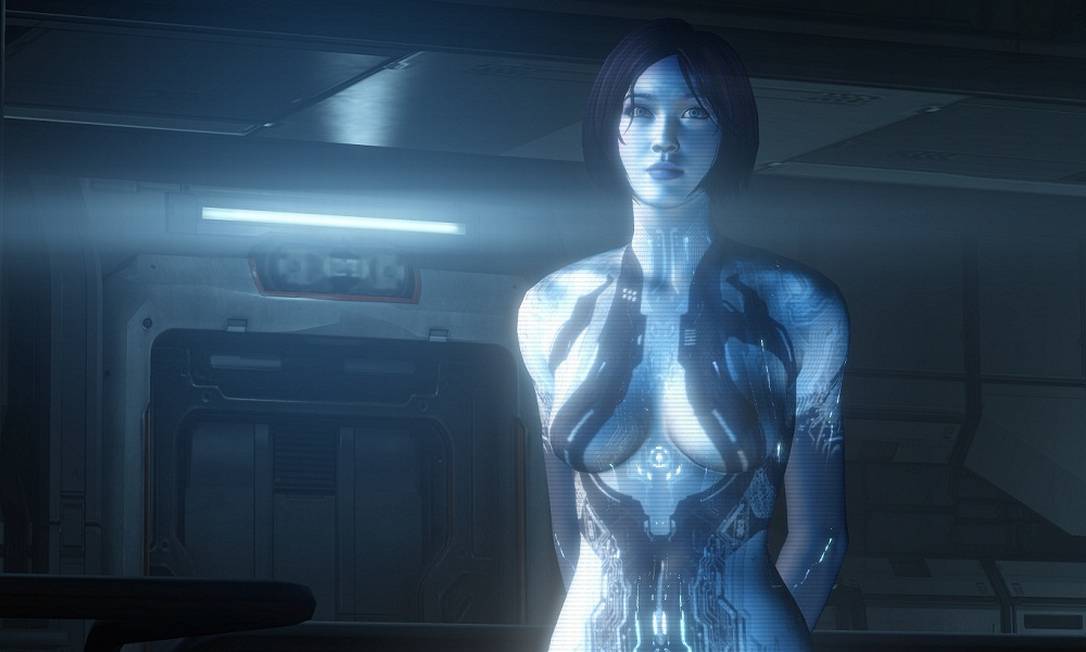 Cortana em um dos jogos da série "Halo": assistente virtual da Microsoft é boa de palpites Foto: REPRODUÇÃO