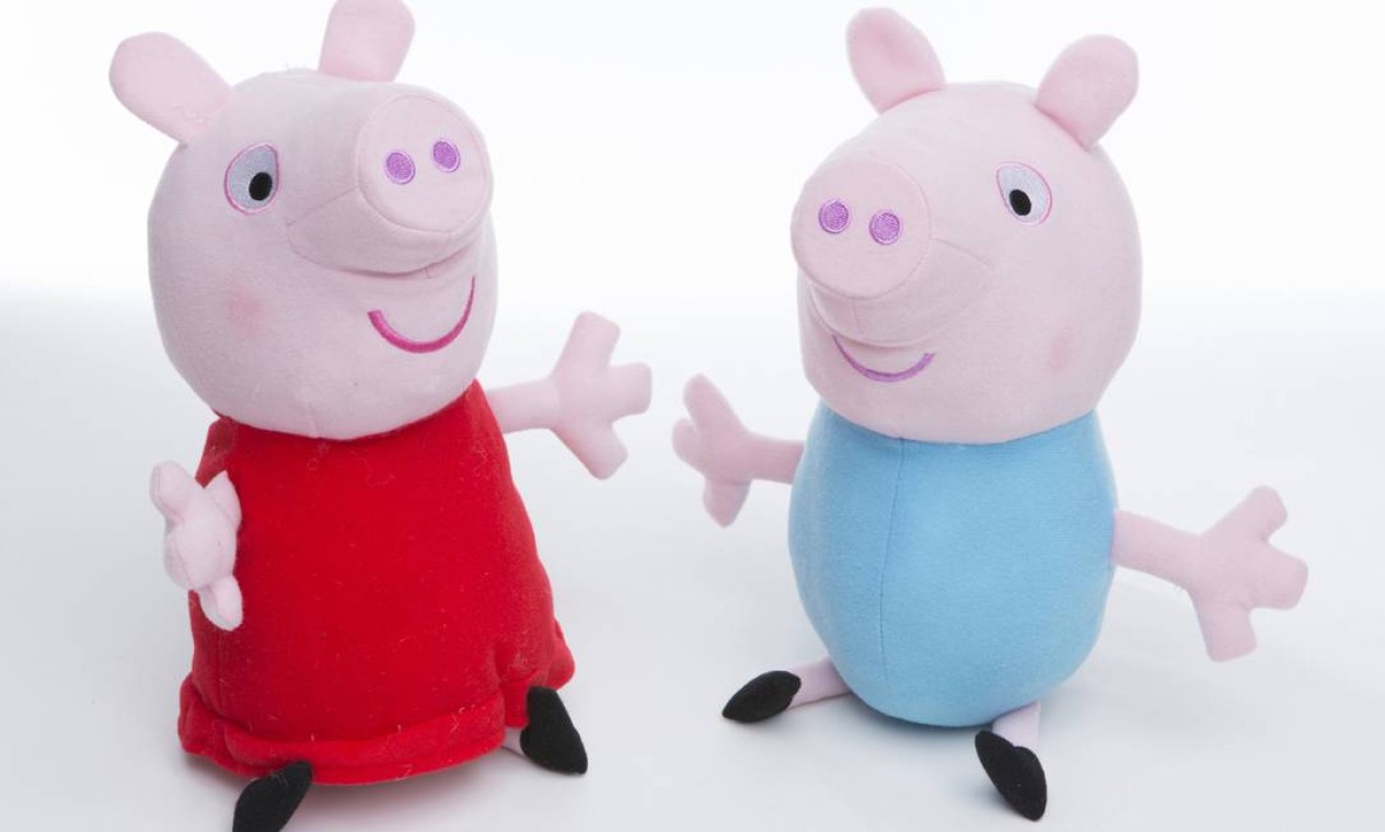 Entre as crianças de até 5 anos, os porquinhos Peppa Pig e seu irmão George são a sensação. Animação inglesa está entre as que as crianças mais gostam Foto: Divulgação Estrela