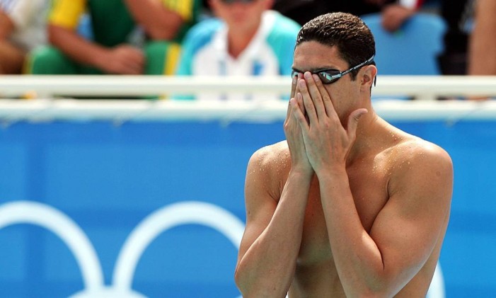 O nadador Gustavo Borges, medalhista olímpico, treinava de quatro a cinco horas por dia Foto: Ivo Gonzalez / Agência O Globo