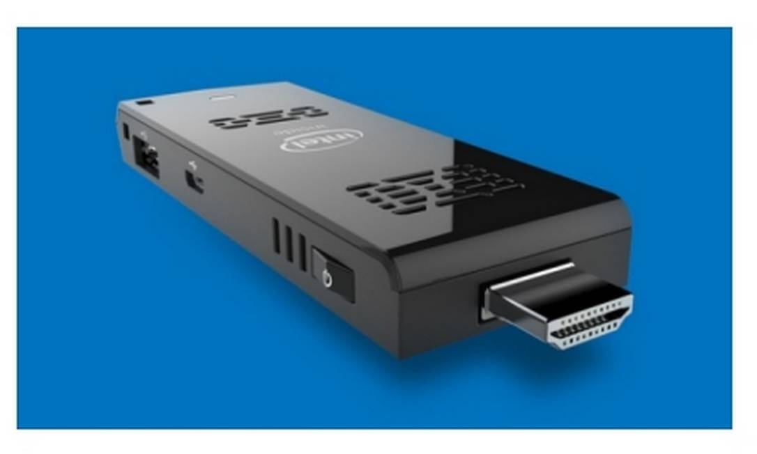 Intel Compute Stick 本体 Intel Compute Stick transforma qualquer tela HDMI em um computador