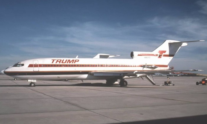 Avião da Trump Airlines, que existiu de 1988 a 1992 Foto: Reprodução