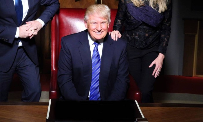 Donald Trump no estúdio do programa Foto: Douglas Gorenstein / Divulgação / NBC