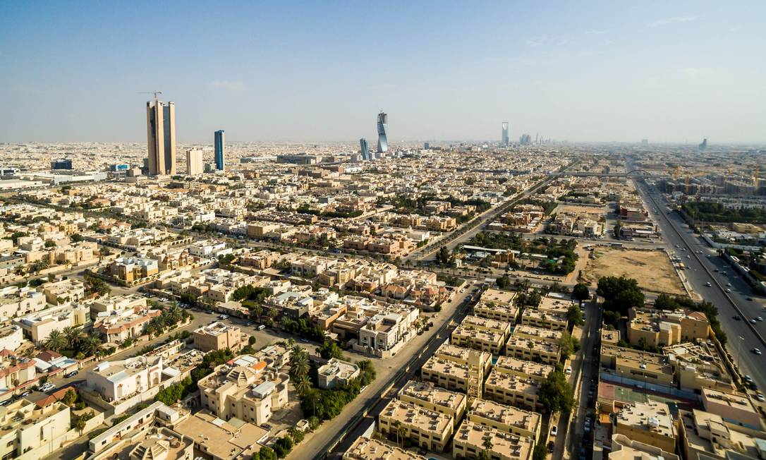Vista aérea de Riad, Arábia Saudita Foto: Waseem Obaidi / Bloomberg