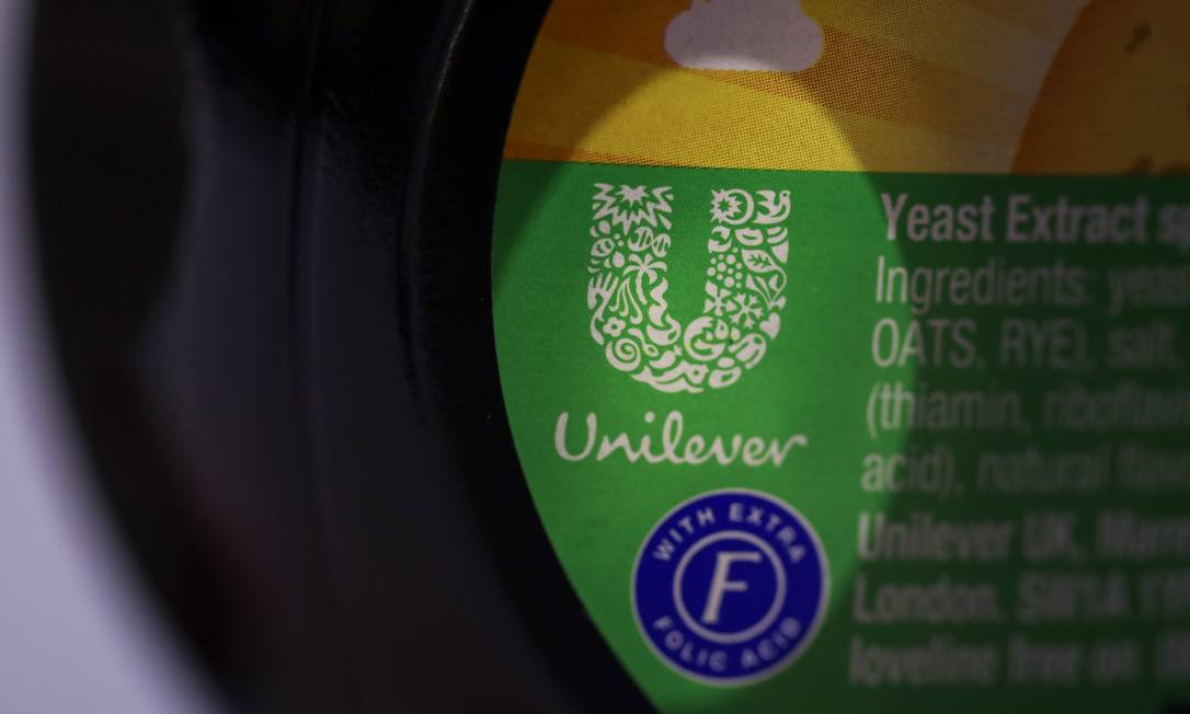 Logomarca da Unilever Foto: Chris Ratcliffe Chris Ratcliffe / Bloomberg