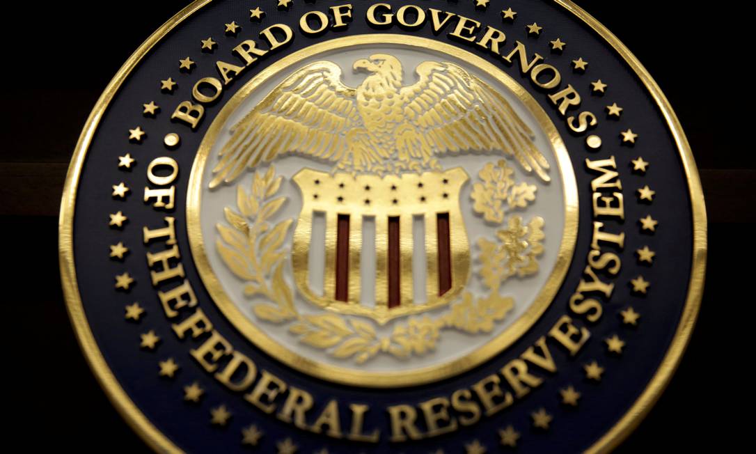 Símbolodo Federal Reserve (Banco Central americano) Foto: Joshua Roberts / REUTERS