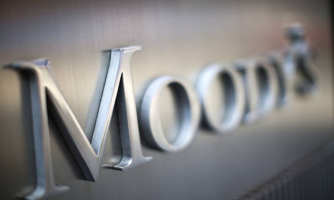 Logo da Moody's na sede da agência, em Nova York
Foto: Ramin Talaie / Bloomberg