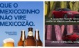 Cerveja Rio Carioca faz campanha com jogo do México. Kia celebra classificação do país latino Foto: Divulgação e Reprodução