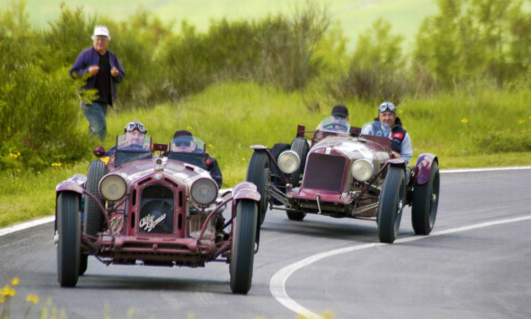 A Mille Miglia, famosa corrida italiana de carros antigos, chega aos  Estados Unidos - Jornal O Globo