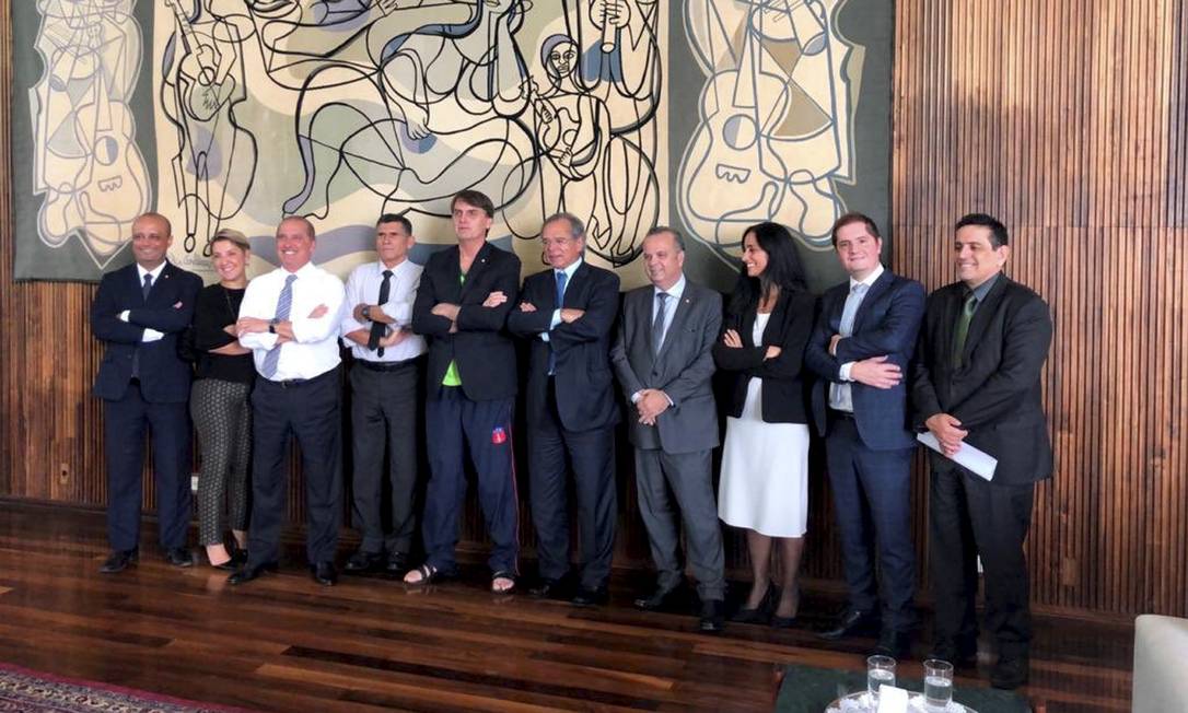 Presidente Jair Bolsonaro se reúne com equipe econômica para tratar da reforma da previdência Foto: Terceiro / Reprodução