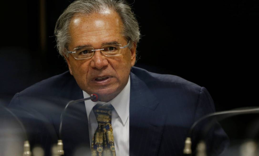 Ministro Paulo Guedes em BrasÃ­lia Foto: ADRIANO MACHADO / REUTERS