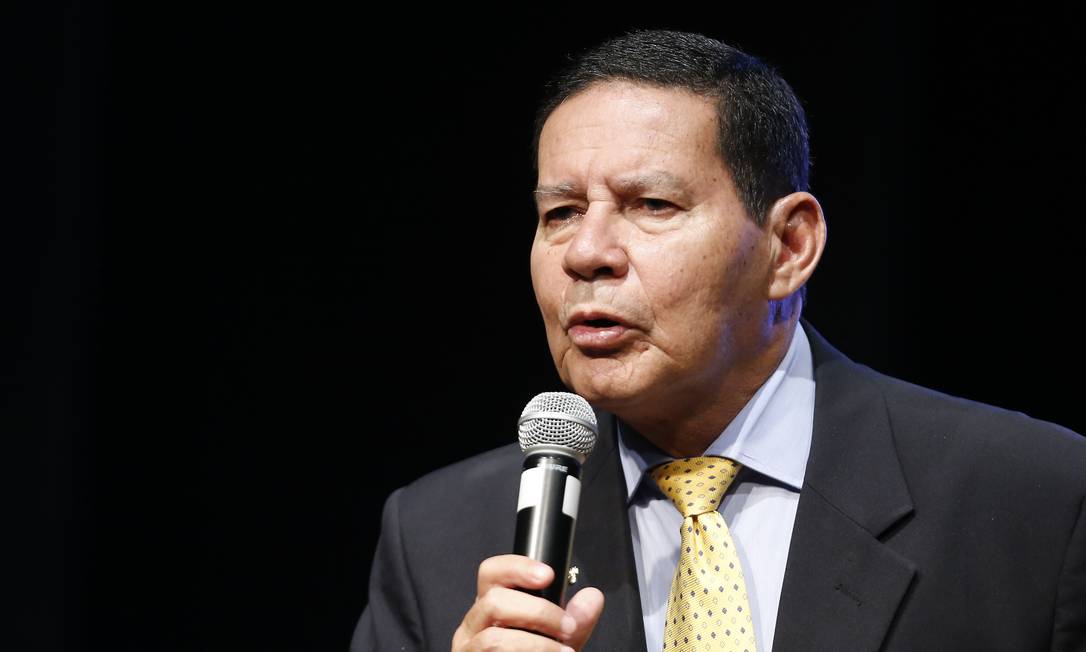 Vice-presidente, Hamilton Mourão, em foto de fevereiro de 2019 Foto: Jorge William / Agência O Globo