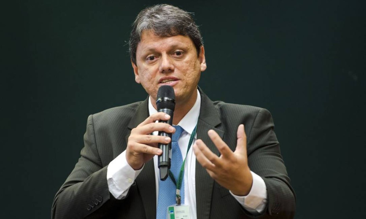 Ministro da Infraestrutura, Tarcísio Freitas Foto: Marcelo Camargo / Agência Brasil
