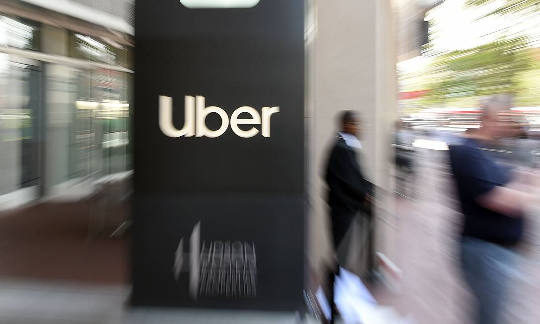 Uber: ações caem em Wall Street. Foto: JOSH EDELSON / AFP