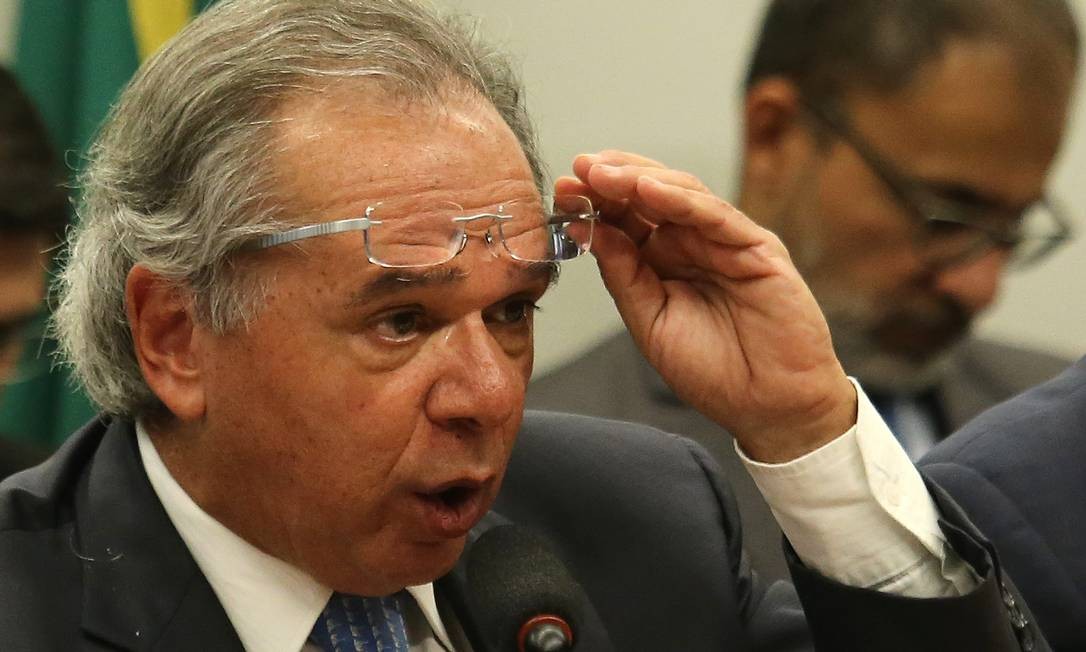 Ministro Paulo Guedes na ComissÃ£o Mista do OrÃ§amento Foto: Jorge William / AgÃªncia O Globo