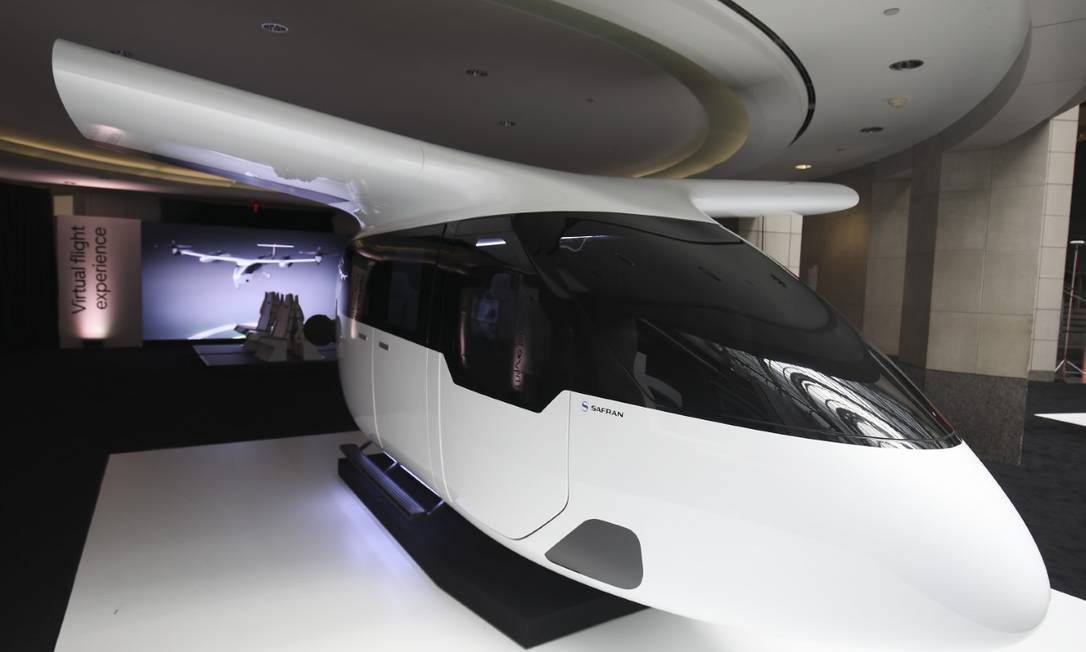 Modelo de táxi voador que será testado pela Uber Foto: Divulgação