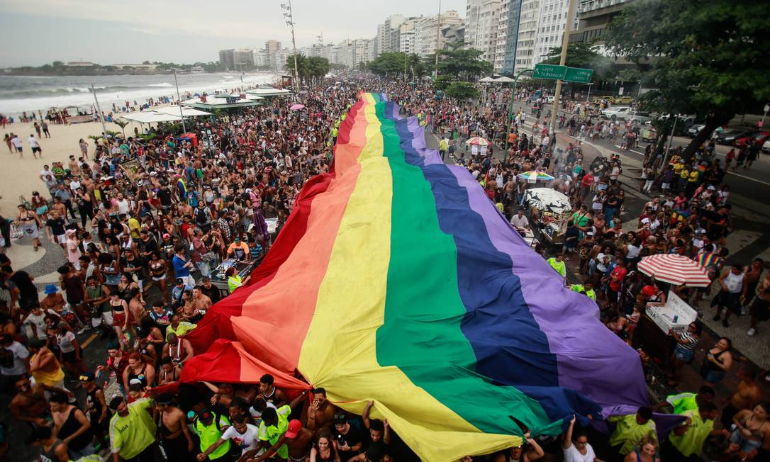Parada do Orgulho LGBTI no Rio, em 2018 Foto: Brenno Carvalho / Agência O Globo