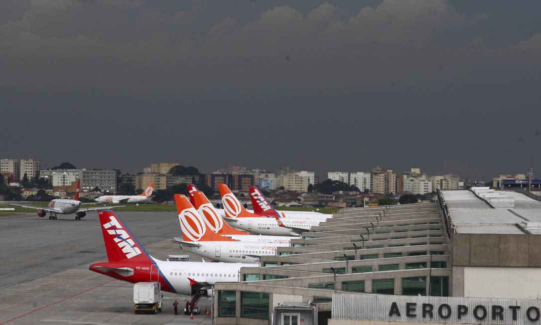 Aeroporto de Congonhas, em São Paulo Foto: Michel Filho / Agência O Globo