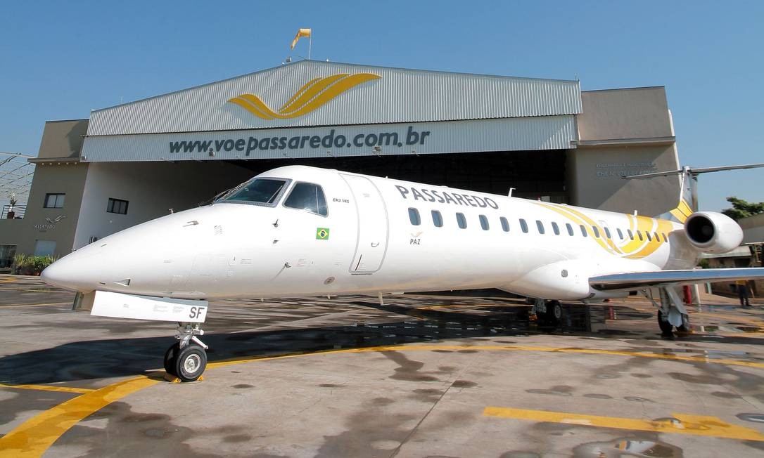 Hangar da Passaredo Linhas Aéreas Foto: Fernando Battistetti / Agência O Globo