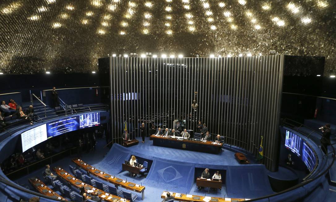Sessão de debates sobre as propostas de reforma da Previdência Foto: Jorge William / Agência O Globo
