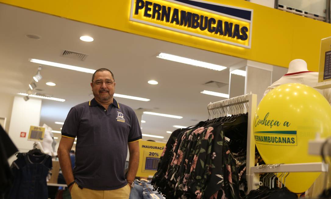 Sérgio Boriello na inauguração da nova loja Pernambucanas no Centro do Rio Foto: Pedro Teixeira / Agência O Globo