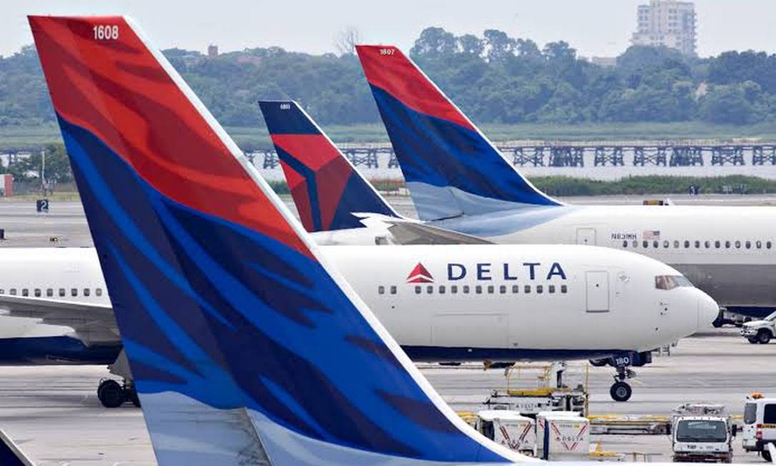 Aviões da Delta Airlines Foto: Reprodução
