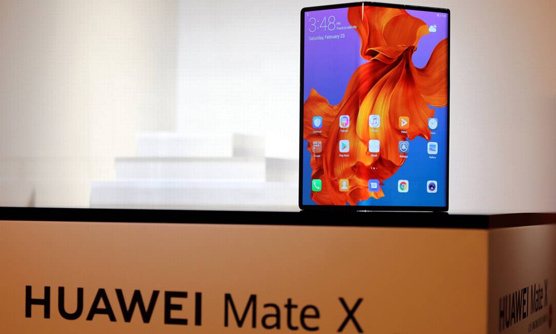 Mate X, primeiro smartphone dobrável da Huawei Foto: Reuters