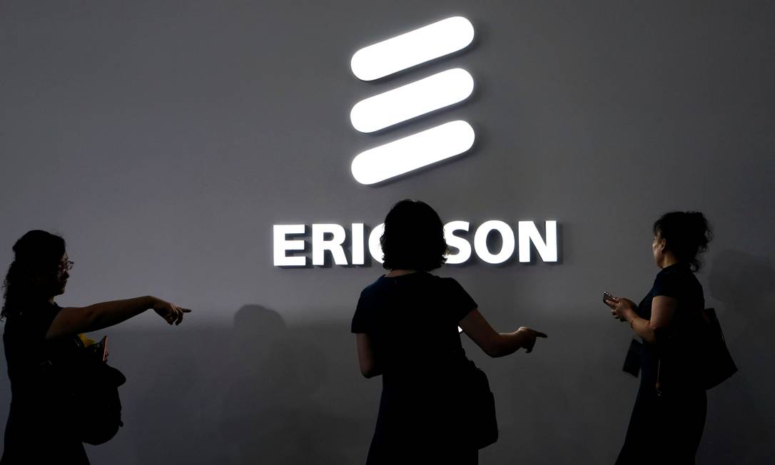A sueca Ericsson, principal rival da chinesa Huawei, desistiu de participar do MWC 2020 Foto: Aly Song / Reuters