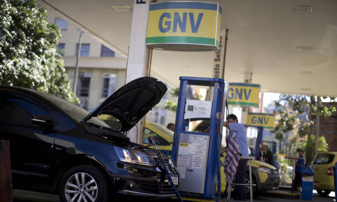 Posto de combustível no Rio: preço do GNV poderá ser afetado por alta do gás canalizado Foto: Márcia Foletto / Agência O Globo