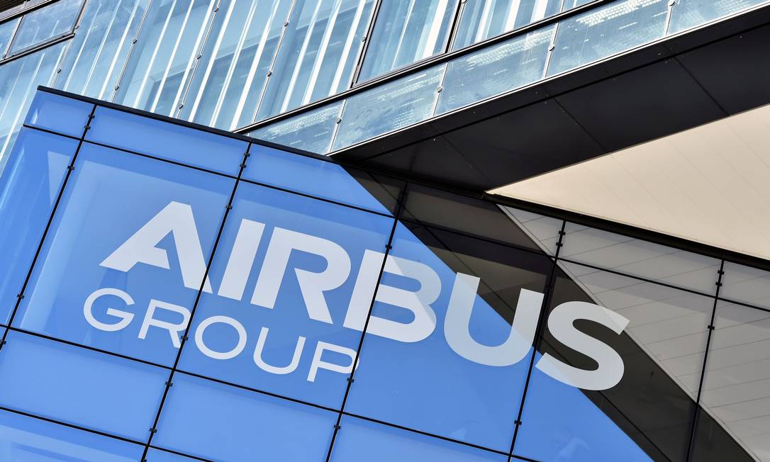 Logo da Airbus em Tolouse Foto: Rémy Gabalda / AFP